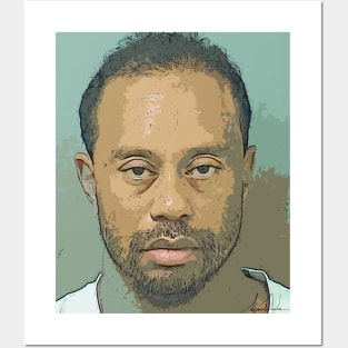 Tiger Woods Mugshot Posters and Art